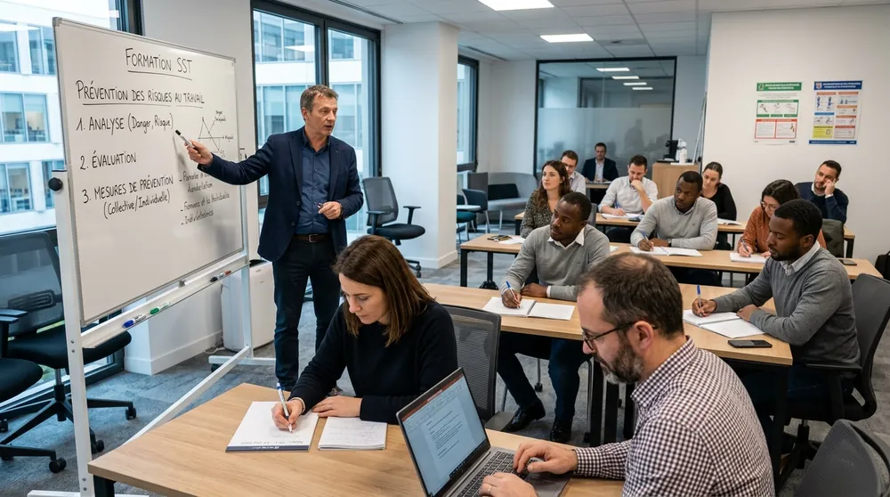 Formation théorique SST en salle à Jouques Formation théorique SST en salle à Jouques