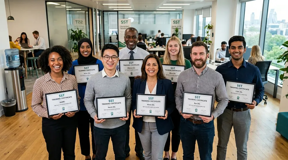 Remise des certificats SST aux stagiaires à Riscle Remise des certificats SST aux stagiaires à Riscle