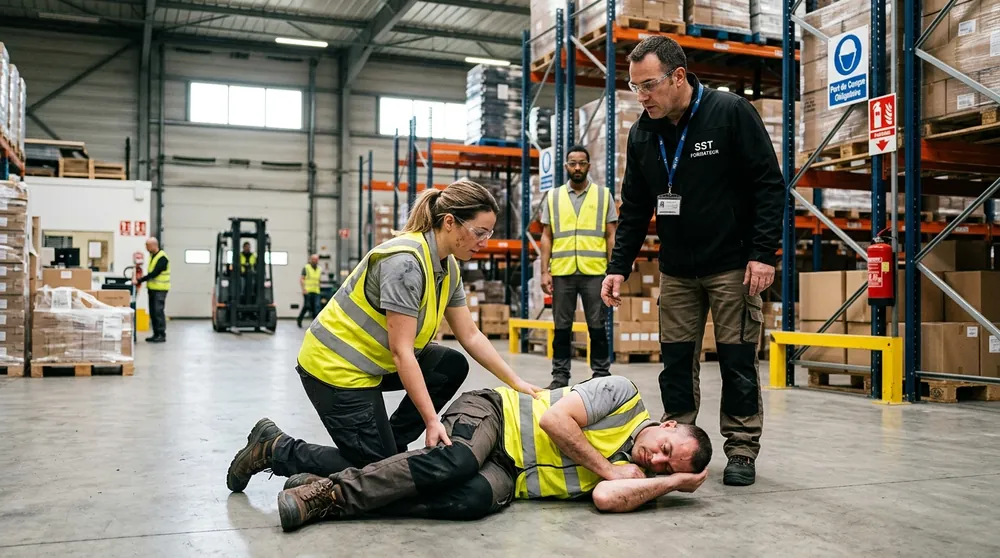 Mise en position latérale de sécurité (PLS) d'une victime à Saveuse Mise en position latérale de sécurité (PLS) d'une victime à Saveuse